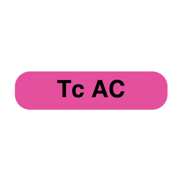 Nevs Information Labels - Tc Ac 5/16" x 1-1/4" Flr Pink w/Black X-3941 - main